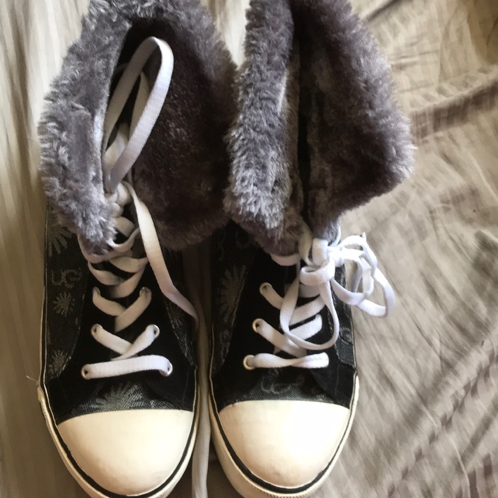 Furry ugg sneakers